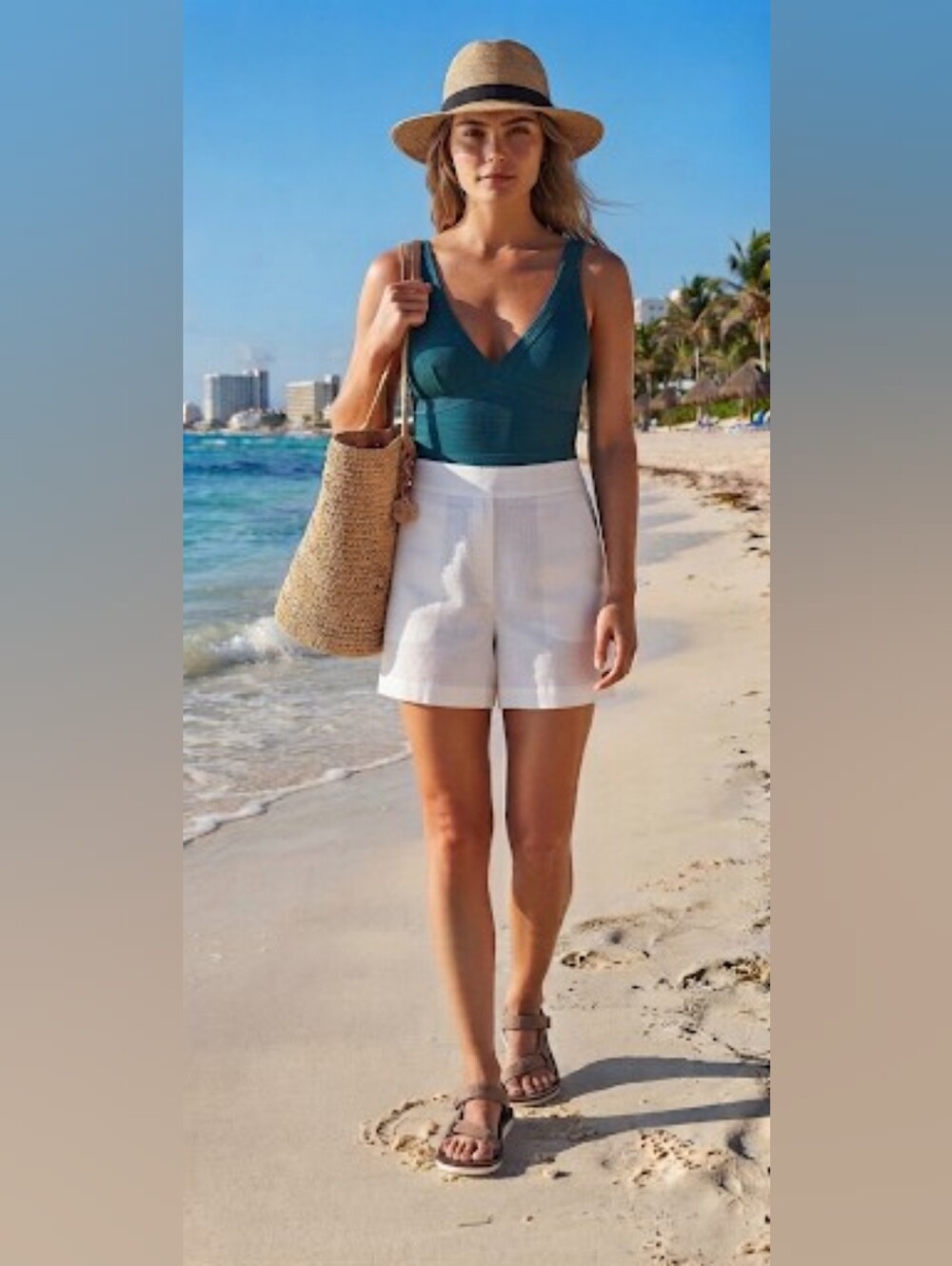 TEVA=Brown Adjustable Strap Sandals - Picture 7 of 9